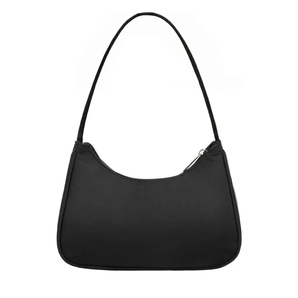 Black Nylon Shoulder Bag